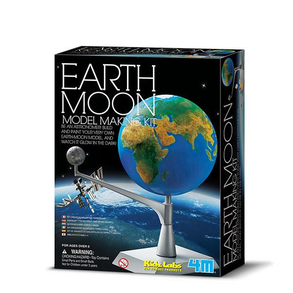 Kit di Costruzione Terra-Luna Fosforescente 4M Fun Science 03241