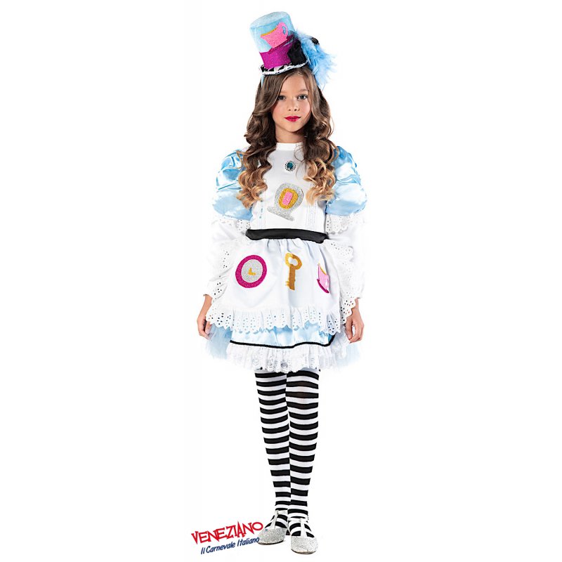 Costume Alice nel Paese delle Favole Baby 6 Anni Veneziano 51149