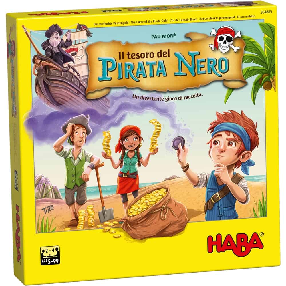 Il Tesoro del Pirata Nero Gioco da Tavolo per Bambini negozio on line