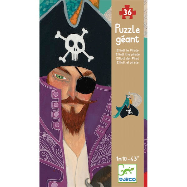 Djeco DJ07128 - Puzzle Gigante Elliott il Pirata