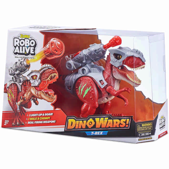 T-rex Dino wars RoboAlive scatola