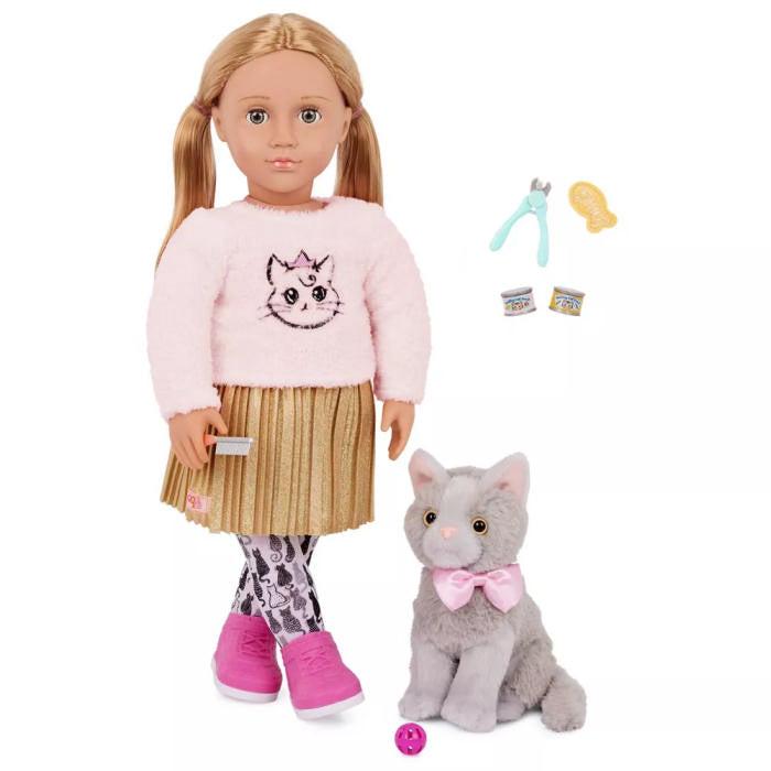 Bambola Melena e gattino anteprima