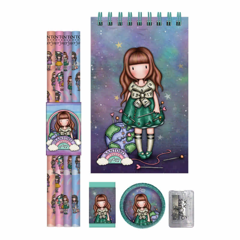 Stationery Set Be Kind To Our Planet Gorjuss