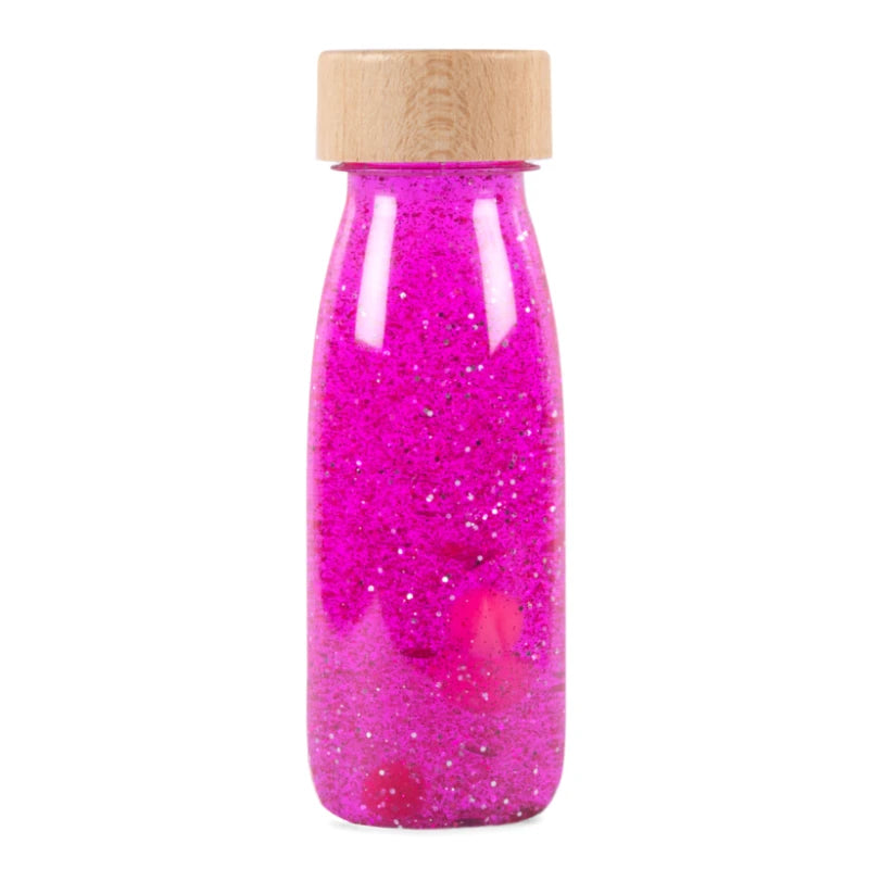 Bottiglietta sensoriale rosa per bambini