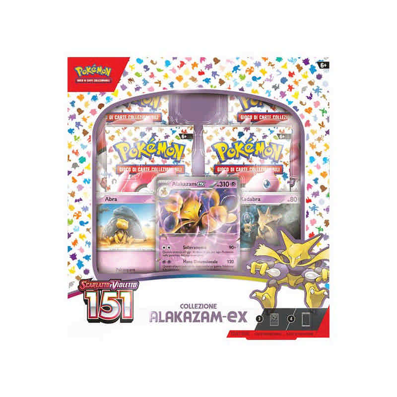 Collezione Alakazam-Ex 151 Pokemon Scarlatto e Violetto