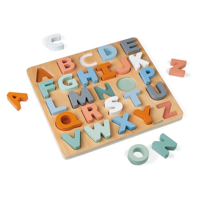 Puzzle Alfabeto Legno Janod Sweet Cocoon 04412