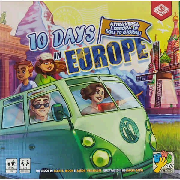 10 Days in Europe Gioco da Tavolo DVGiochi
