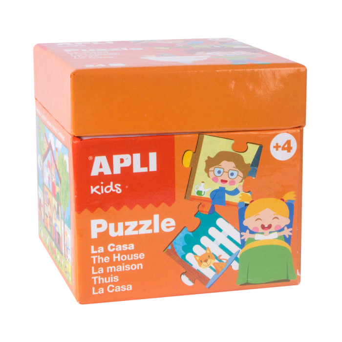 puzzle casa scatola