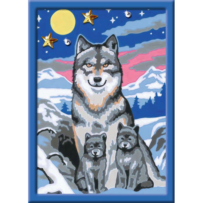 Lupi al Chiaro di Luna Ravensburger Creart 200443