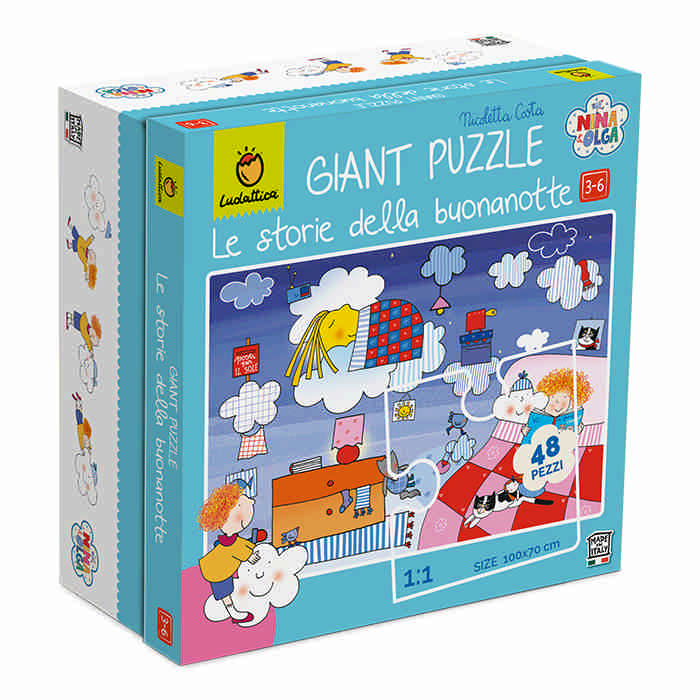Giant Puzzle Le Storie della Buonanotte 48 pezzi Ludattica 21115