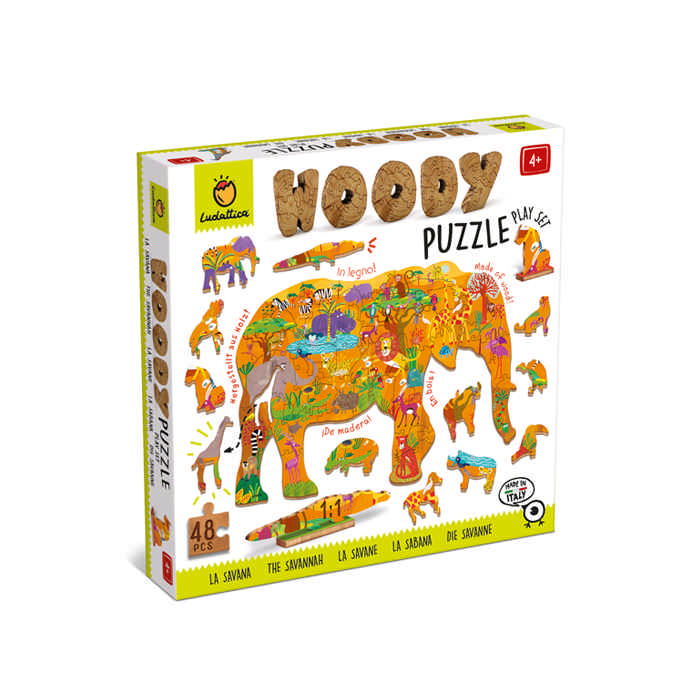 Woody Puzzle La Savana Ludattica 48 pezzi 21276