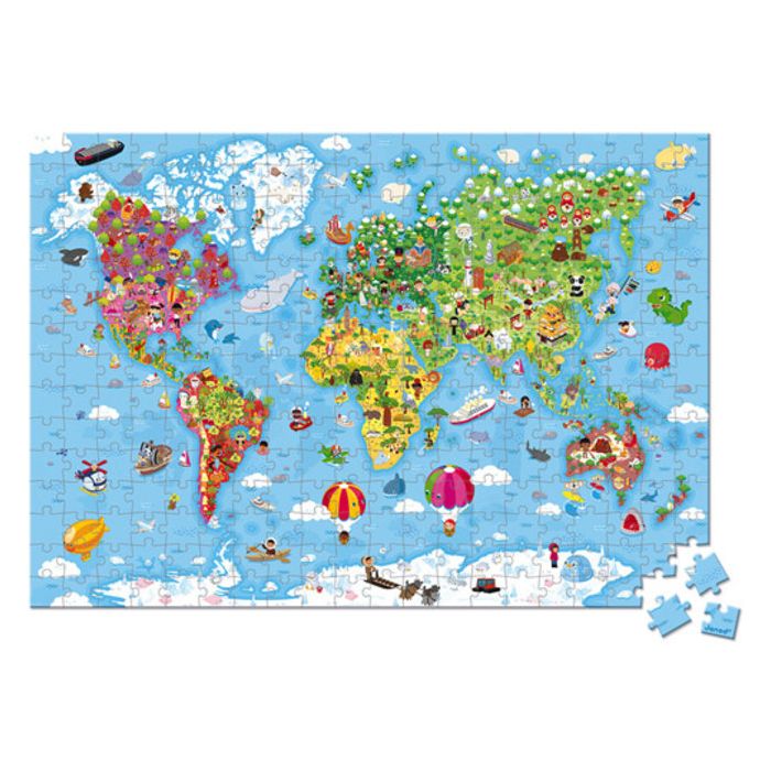 Puzzle Mondo 300 pz Janod 02656