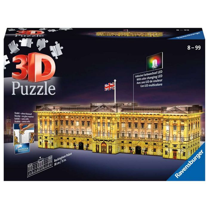 Puzzle 3D Buckingham Palace Night Edition 216 pz Ravensburger 125296