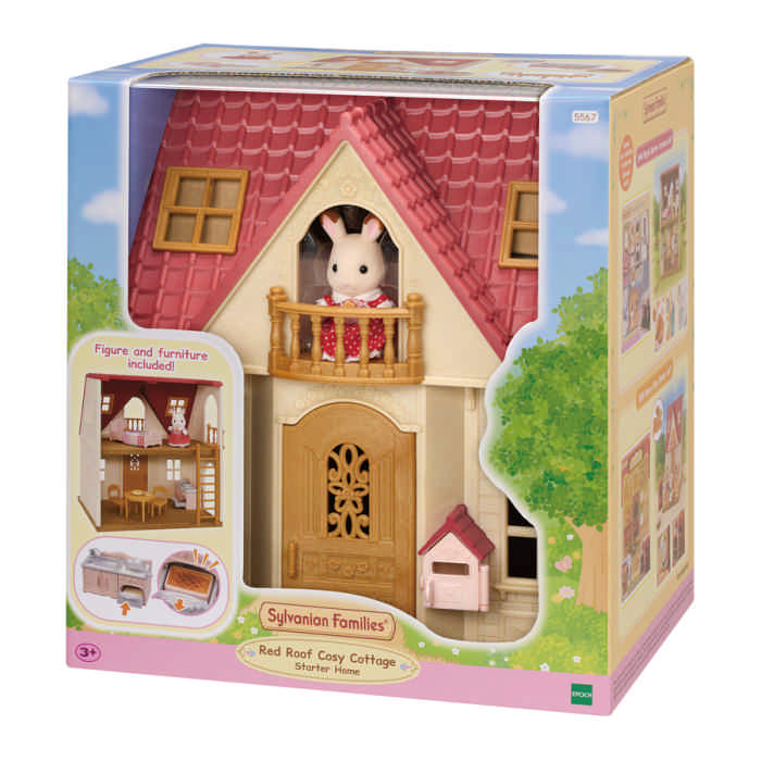 Confezione di New Red Roof Cosy Cottage Sylvanian Families