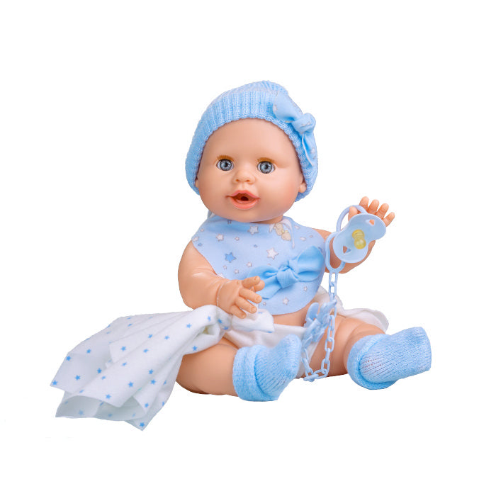 Bambola Interattiva con Accessori Azzurri Berjuan Baby Susù 38 cm 6001