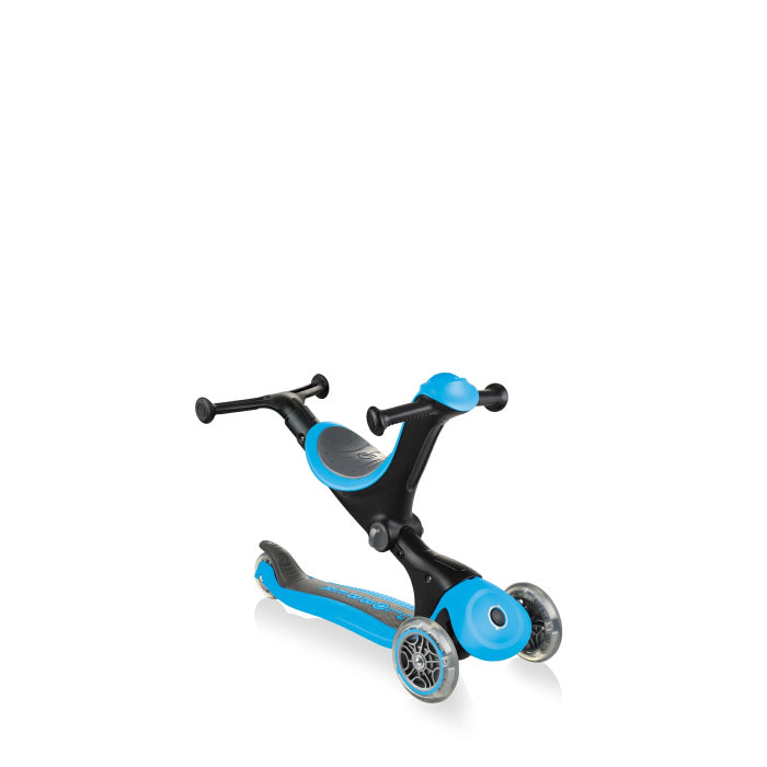 Modalità bicicletta equilibrio Monopattino Trasformabile Blu Go Up Deluxe Globber