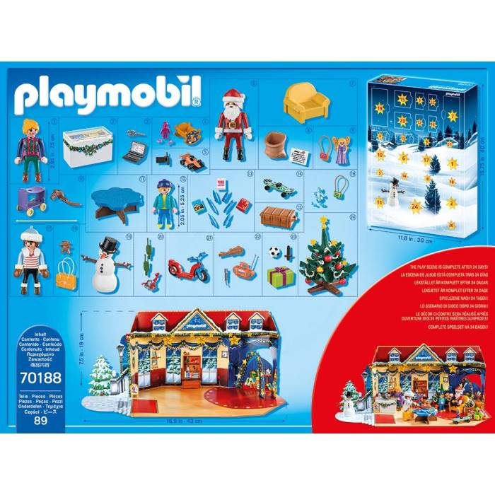 Calendario dell'Avvento il Negozio dei Giocattoli di Natale Playmobil 70188