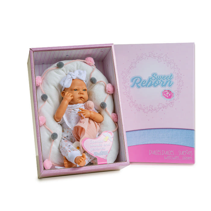 Bambola Reborn con Cuscino e Suoni 50 cm Berjuan 8206