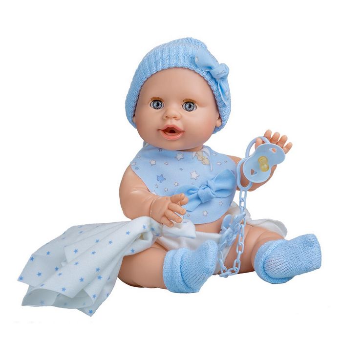 Bambolotto 38 cm Baby Susù Cappellino Celeste Berjuan 6002