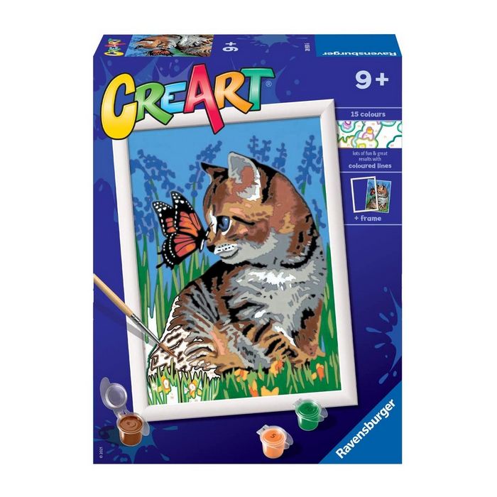 Acquerello Gattino con Farfalla Ravensburger Creart 289356