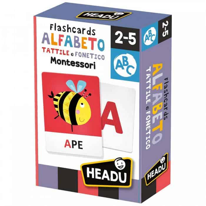 Flashcards Alfabeto Tattile e Fonetico Montessori Headu 23752