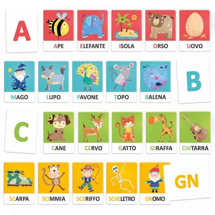 Flashcards Alfabeto Tattile e Fonetico Montessori Headu 23752