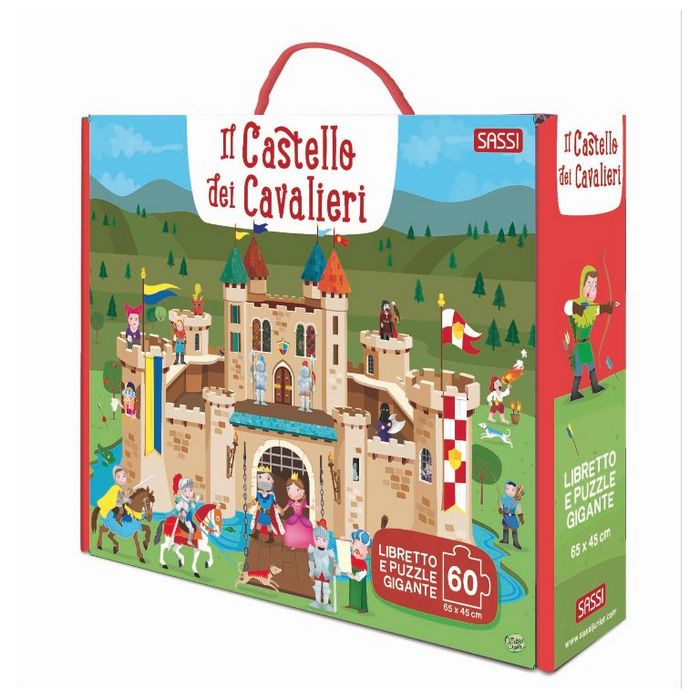 Libro Il Castello dei Cavalieri Libro e Puzzle 60pz Sassi 30344