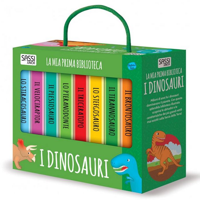 La Mia Prima Biblioteca Dinosauri Sassi Junior 60490 Adatto a Bambini da 3 a 6 Anni