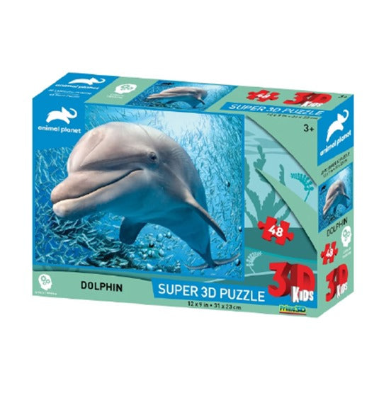 Puzzle 3D Delfino 48pz Animal Planet Prime 10648