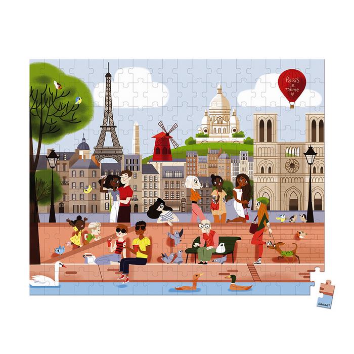 Puzzle Valigetta Parigi 200pz Janod 02674