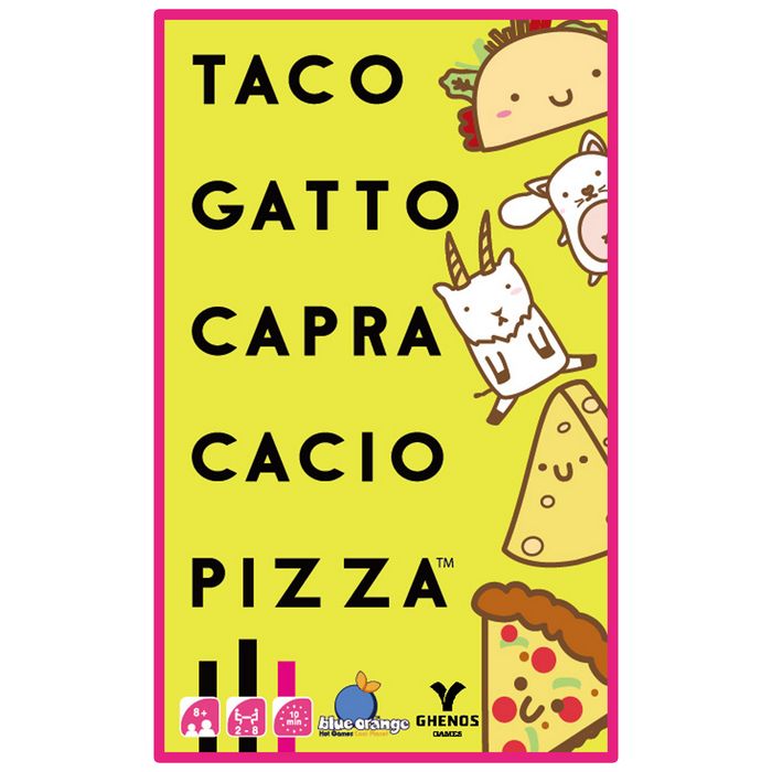 Confezione TacoGattoCapraCacioPizza Gioco da Tavolo Ghenos