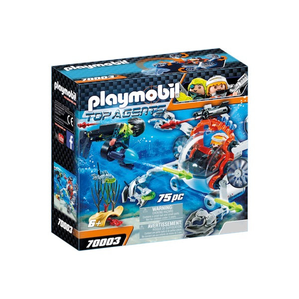 Playmobil Top Agents 70003 - Granchio Subacqueo dello Spy Team
