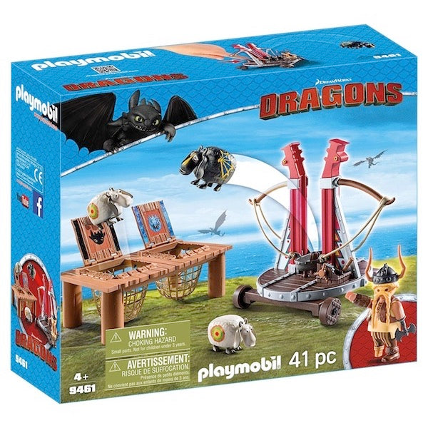 Playmobil Dragons 9461 - Skaracchio con Lanciatore di Pecore