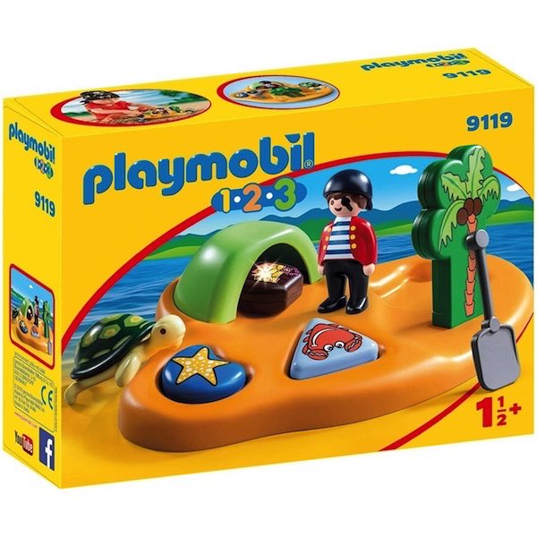 Playmobil 1.2.3. 9119 - Isola dei Pirati
