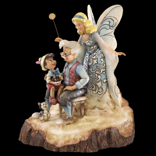 Disney Traditions 4023575 - Pinocchio Grillo Parlante Fatina Geppetto 21cm