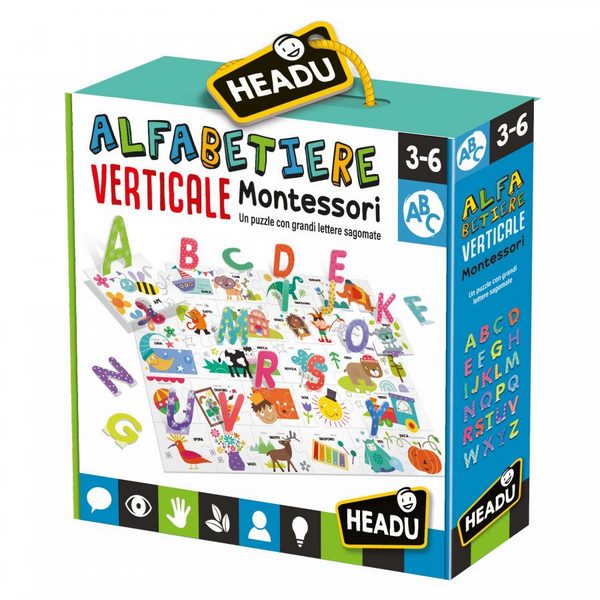 Alfabetiere Verticale Montessori Headu 23585
