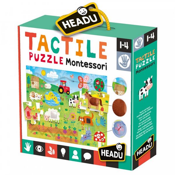 Tactile Puzzle Montessori Headu 23592