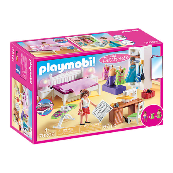 Camera da Letto con Angolo per Cucito Playmobil Dollhouse 70208