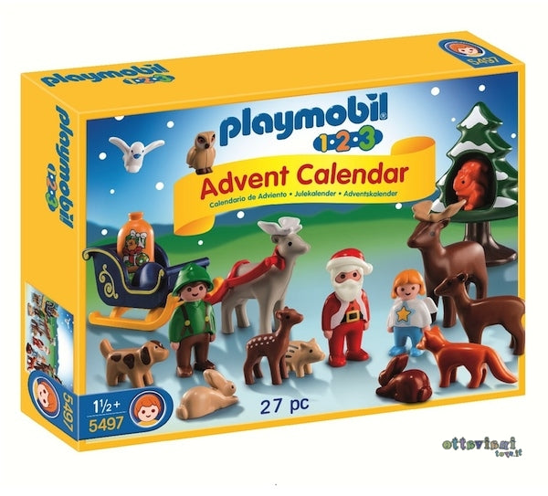 Playmobil 1.2.3  5497 - Calendario di Natale nella Foresta