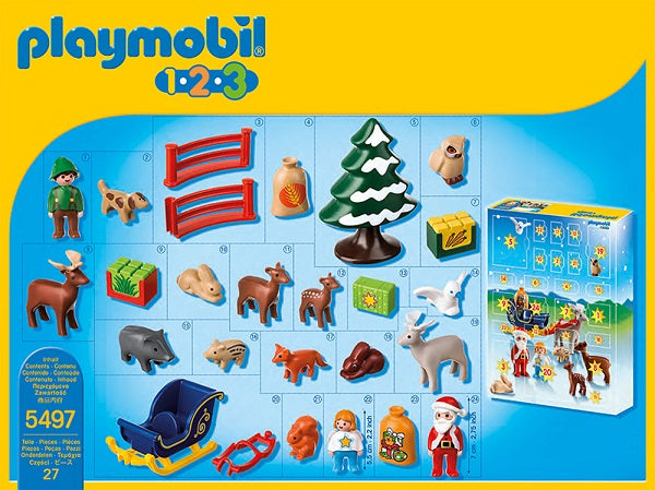 Playmobil 1.2.3  5497 - Calendario di Natale nella Foresta