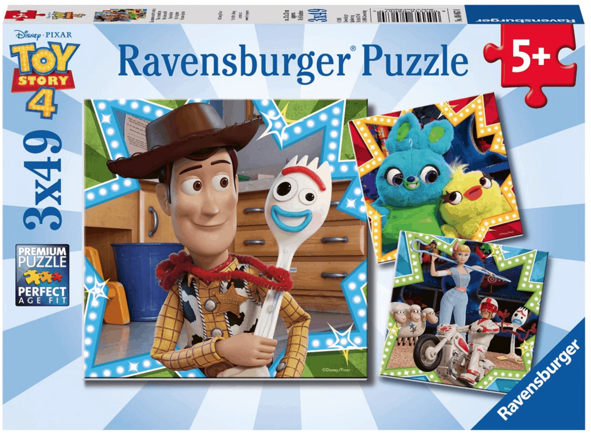 Puzzle Toy Story 4 3x49pz Ravensburger 080670