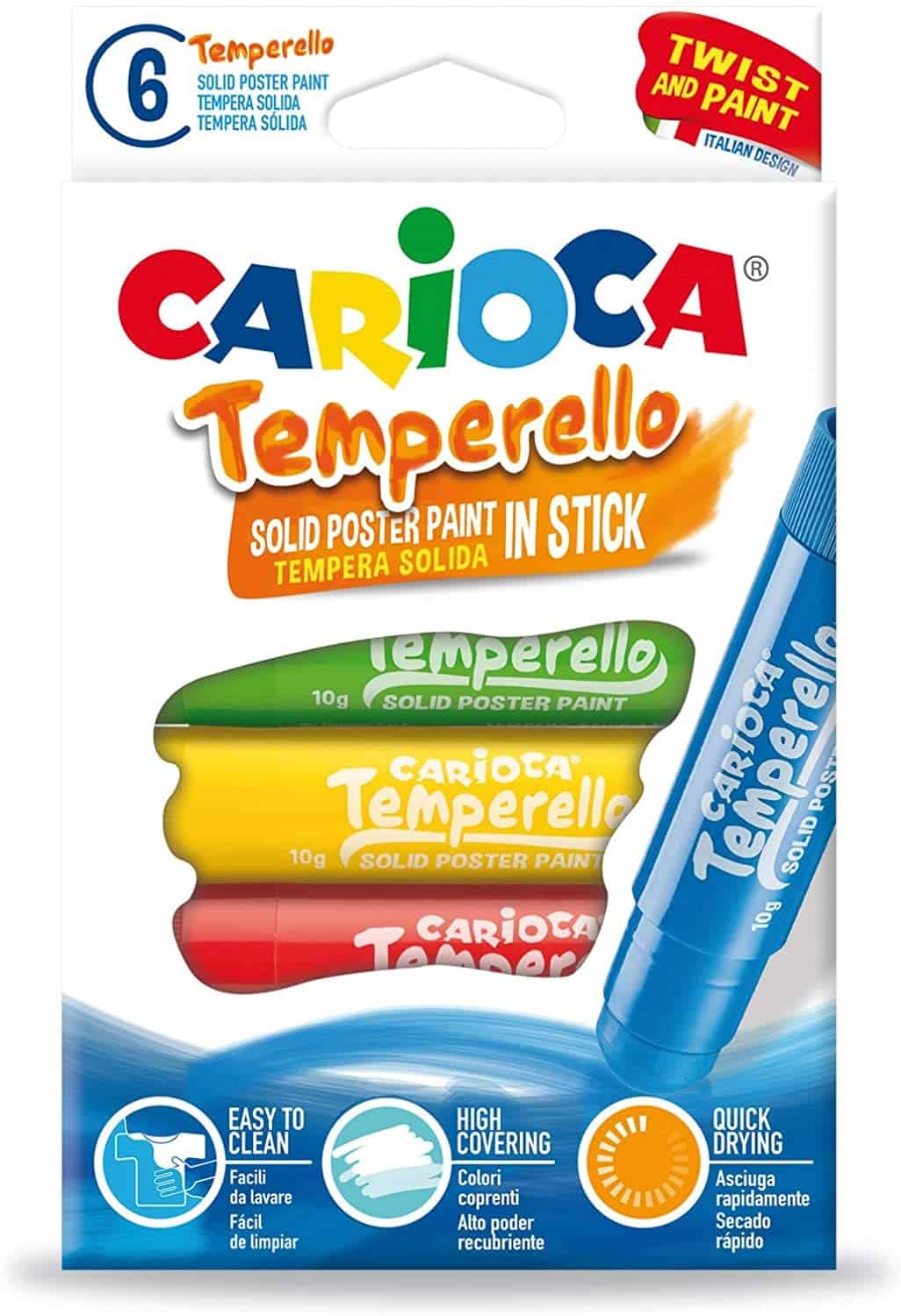 Temperello Tempera Solida 6 pz Carioca 42739