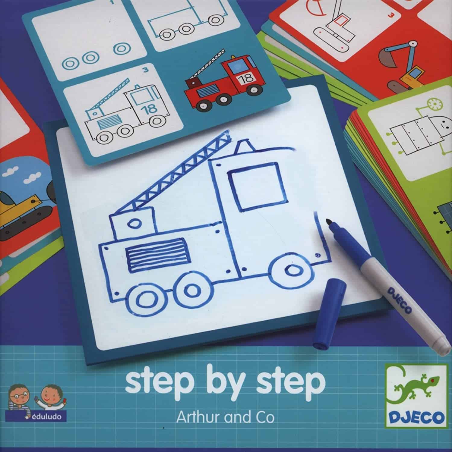 Impara a Disegnare Lavagna Step By Step Arthur & co Djeco DJ08321