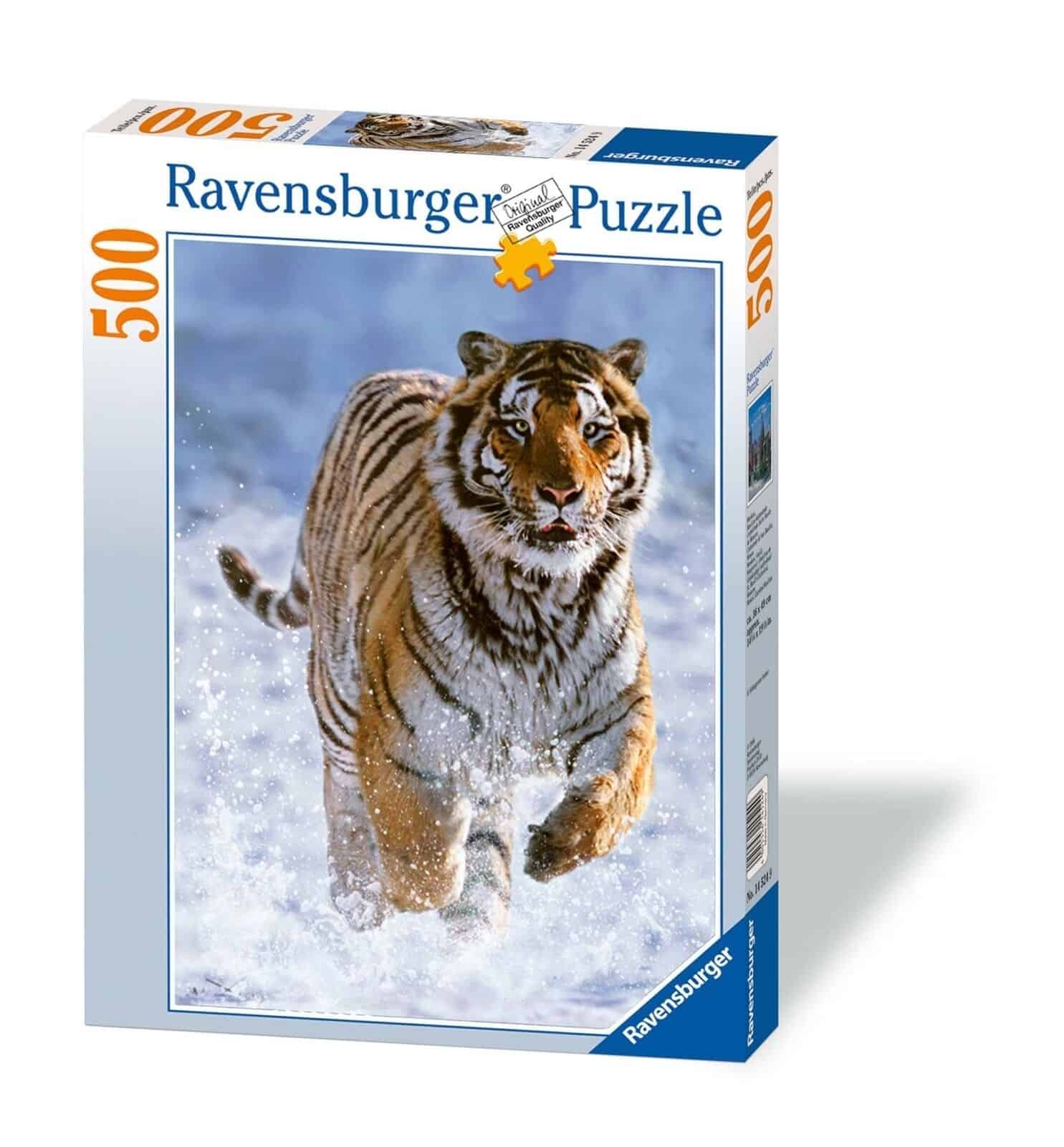 Puzzle 500 pz Tigre nella Neve Ravensburger 144754