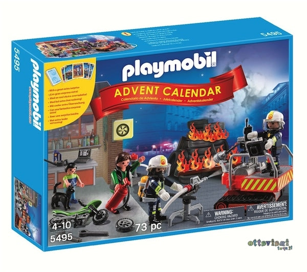 Playmobil 5495 - Calendario dell'Avvento Pompieri in Azione