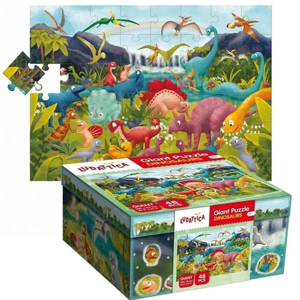 Giant Puzzle I Dinosauri 48 pz Ludattica 74846