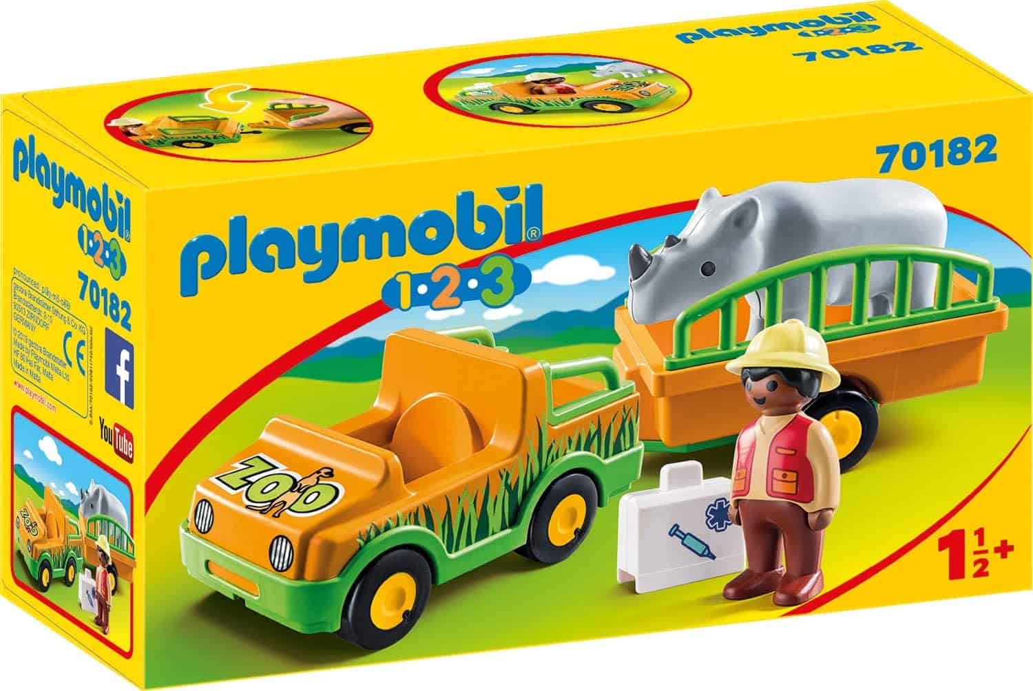 Veicolo Zoo con Rinoceronte Playmobil 12..3 70182