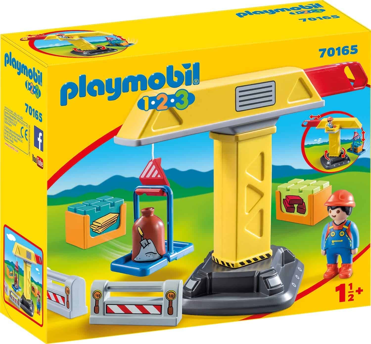 Gru Con Operaio Playmobil 1.2.3 70165