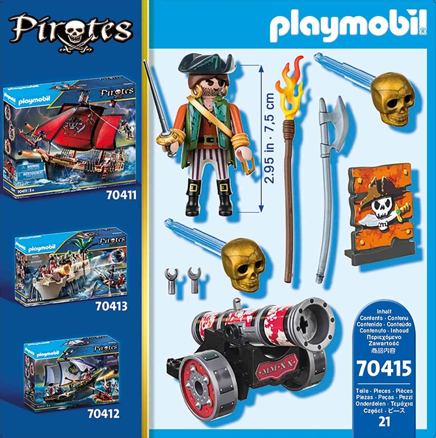 Pirata con Cannone Playmobil  Pirates 70415