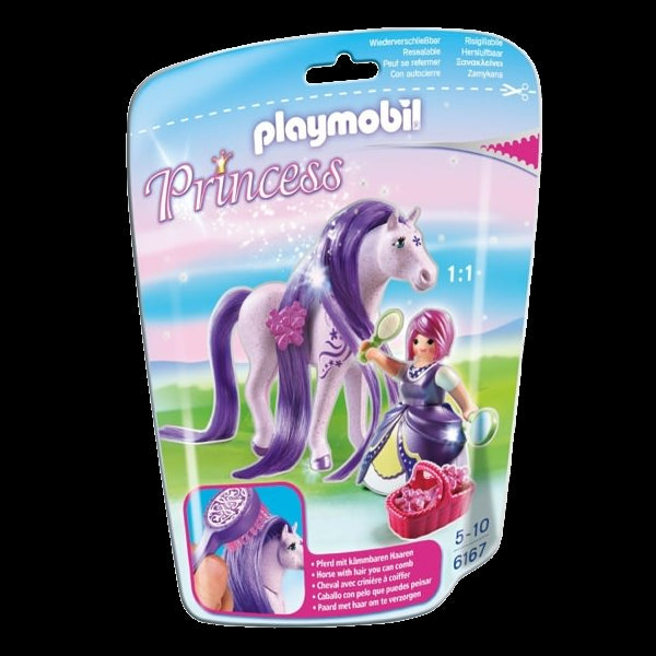 Playmobil Princess 6167 - Principessa Violetta Con Pony